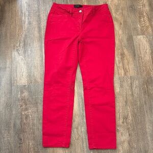 Talbots Women’s Crop Ankle Pants Size 2P in‎ Cherry Red